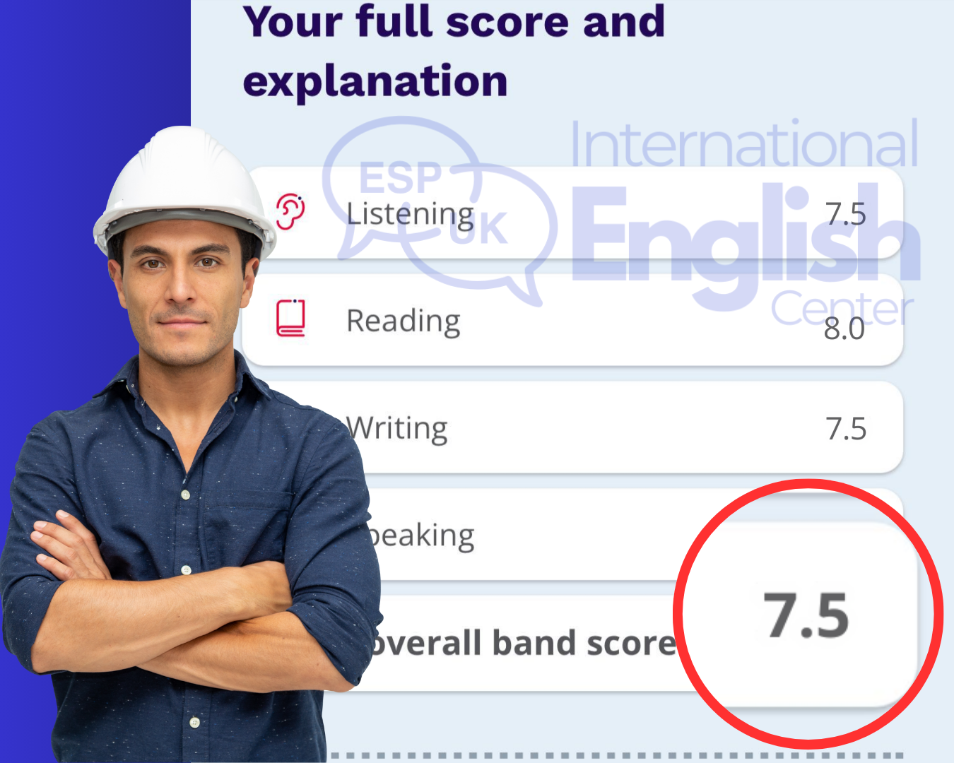 Resultado IELTS 7.5